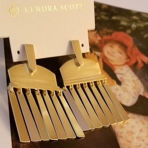 NWT Kendra Scott 'Layne' Gold Earrings